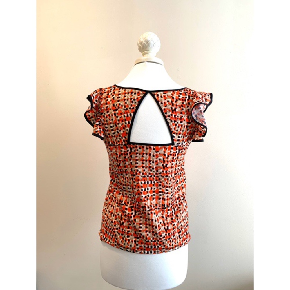 Ann Taylor Ruffle Sleeve Top - Picture 3 of 8